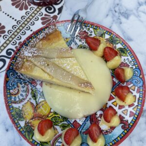Crostata affogata al limone